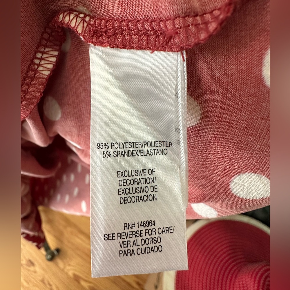 NWT Signature by Robbie Bee Red and White Polka Dot Midi Dress | XL - Picture 5 of 6